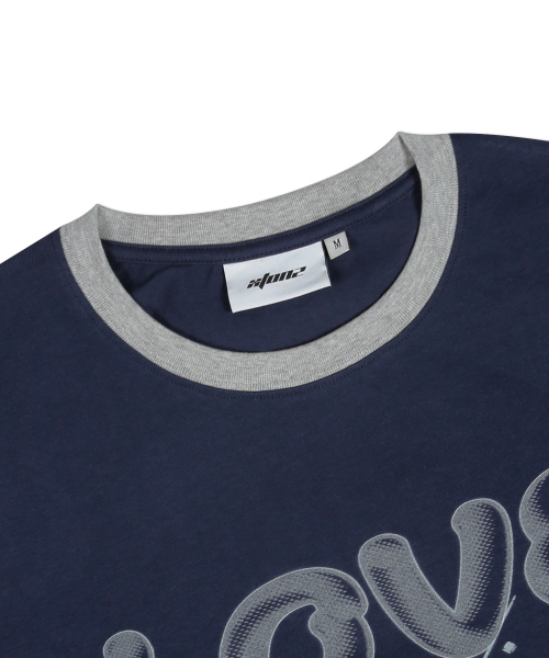 XTONZ（エクストーンズ）の「XTT137ピアスベージュリンガーTシャツ（NAVY）（Tシャツ/カットソー・メンズ・その他・LARGE/MEDIUM）」の6枚目の写真