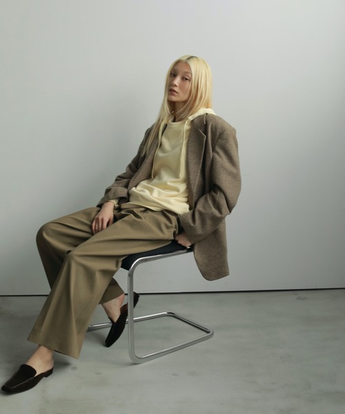 anuke（アンヌーク）の「Tuck Pleats Pants（その他パンツ・レディース・アイボリー/オリーブ/ボルドー・36inch/38inch）」の8枚目の写真