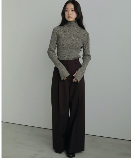 anuke（アンヌーク）の「Tuck Pleats Pants（その他パンツ・レディース・アイボリー/オリーブ/ボルドー・36inch/38inch）」の13枚目の写真