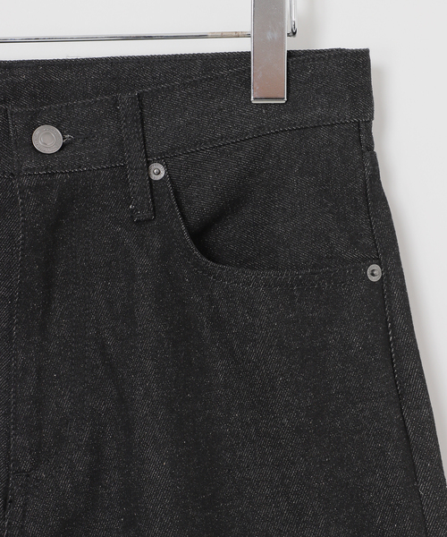 B.C STOCK（ベーセーストック）の「《追加3》12.5oz 5ポケット ワイドリジットデニム（デニムパンツ・メンズ・ブラック/ネイビー・MEDIUM/LARGE）」の17枚目の写真