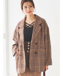 グレンチェック コート」に該当するジャケット/アウターファッション
