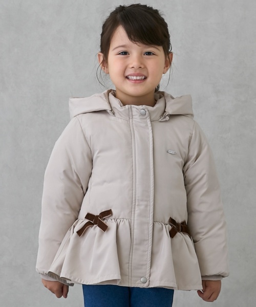 petit main(프티 마인)의 「【아타카】페프람 다운 재킷(블루존)」｜라이트 베이지