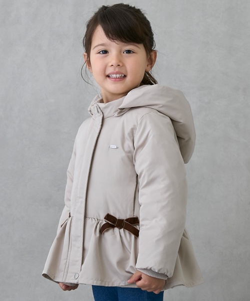 セール】【あったか】ペプラムダウンジャケット（ブルゾン）｜petit