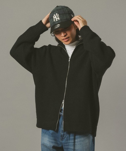 RAGEBLUE（レイジブルー）の「【WOOLMOCH】ドライバーズニット（ニット/セーター・メンズ・ブラック/ベージュ系その他2・MEDIUM/LARGE）」の3枚目の写真