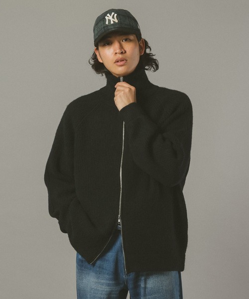 RAGEBLUE（レイジブルー）の「【WOOLMOCH】ドライバーズニット（ニット/セーター・メンズ・ブラック/ベージュ系その他2・MEDIUM/LARGE）」の4枚目の写真