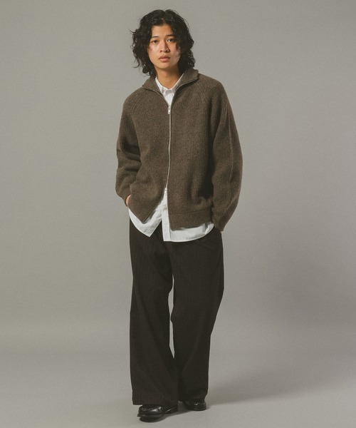 RAGEBLUE（レイジブルー）の「【WOOLMOCH】ドライバーズニット（ニット/セーター・メンズ・ブラック/ベージュ系その他2・MEDIUM/LARGE）」の10枚目の写真