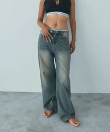 福寿外貌（フクジュガイボウ）の「Wide denim pants（デニムパンツ）」