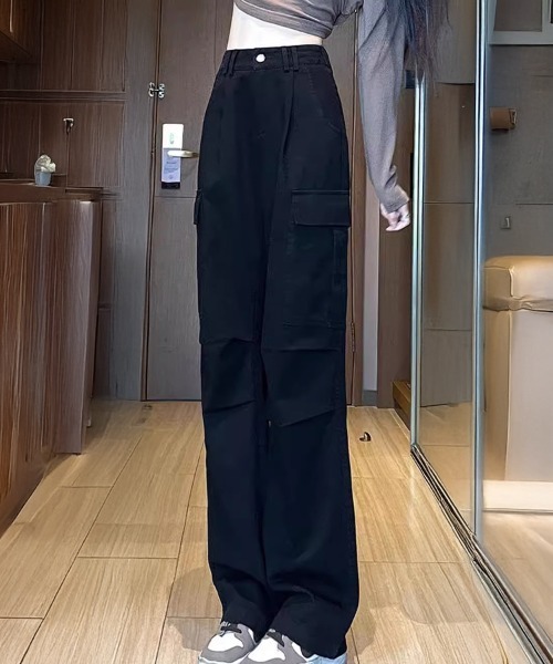 SallyLunn(サリーラン)の「ストレートカーゴパンツ(カーゴパンツ・レディース・カーキ/ベージュ/ブラック・LARGE/MEDIUM)」の4枚目の写真