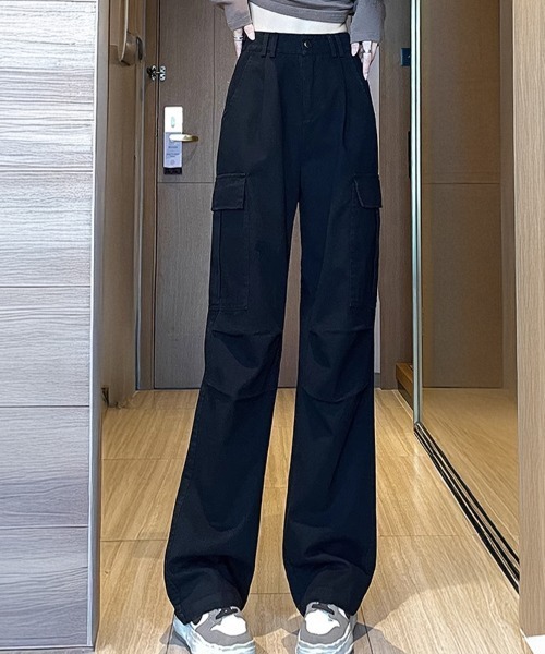 SallyLunn(サリーラン)の「ストレートカーゴパンツ(カーゴパンツ・レディース・カーキ/ベージュ/ブラック・LARGE/MEDIUM)」の7枚目の写真