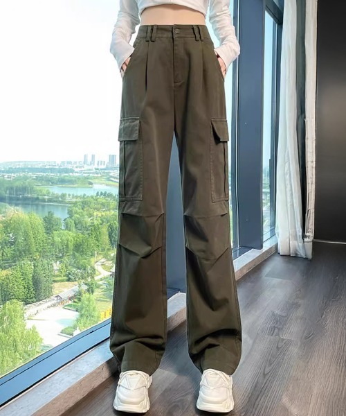 SallyLunn(サリーラン)の「ストレートカーゴパンツ(カーゴパンツ・レディース・カーキ/ベージュ/ブラック・LARGE/MEDIUM)」の11枚目の写真
