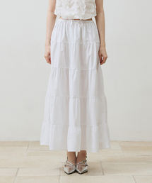 ARI（アリ）の「LOVEY LONG SKIRT / WHITE（スカート）」