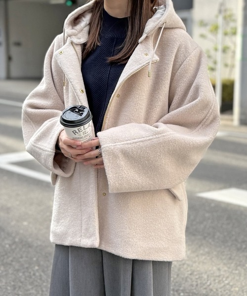 セール】【雑誌InRed1月号掲載】ブークレー2WAYフードコート（ブルゾン