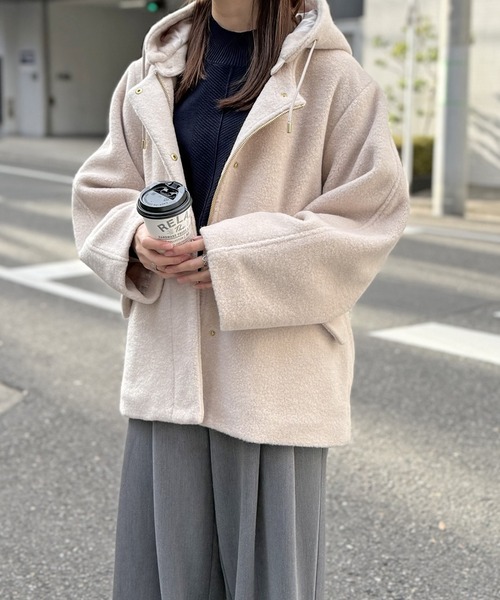 セール】【雑誌InRed1月号掲載】ブークレー2WAYフードコート（ブルゾン