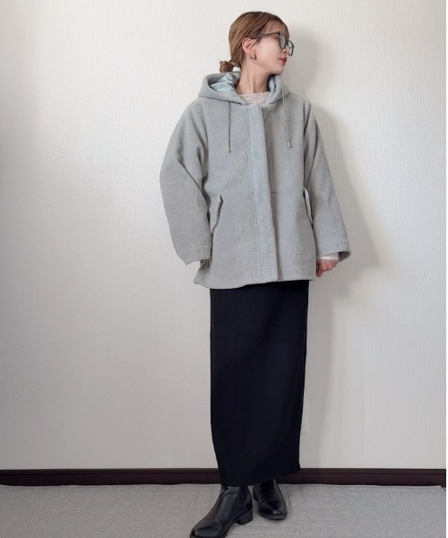 セール】【雑誌InRed1月号掲載】ブークレー2WAYフードコート（ブルゾン