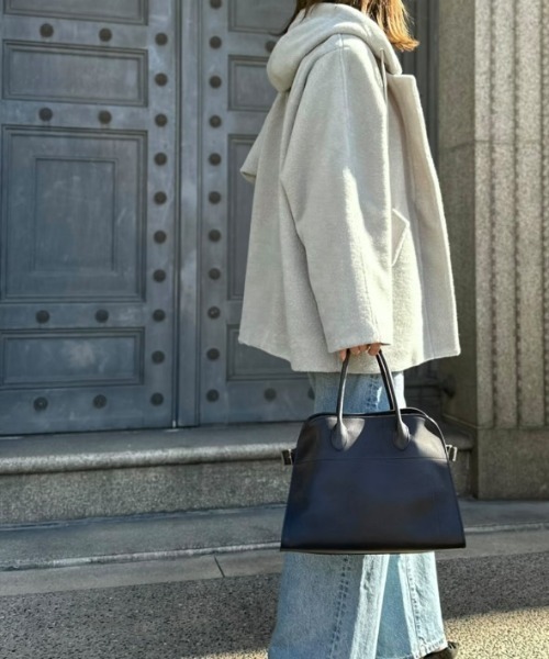 ikka(イッカ)の「【雑誌InRed1月号掲載】ブークレー2WAYフードコート(ブルゾン・レディース・ミント/アイボリー/チャコール・S/L/M)」の17枚目の写真