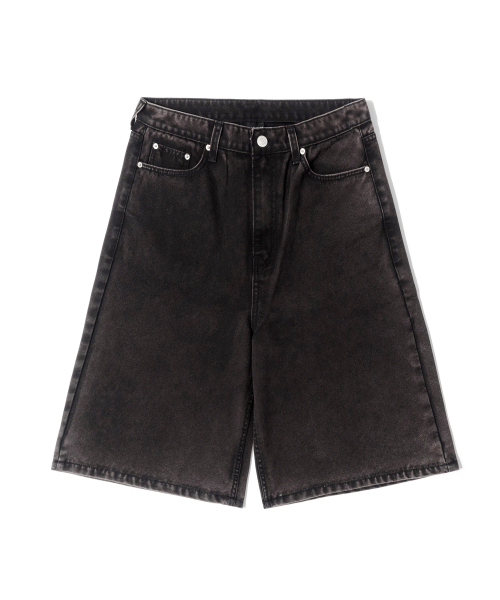 QT8 GARMENTS(キューティーエイトガーメント)の「LB Oxford Wide Bermuda Shorts (Black)(その他パンツ・レディース・その他・MEDIUM/LARGE/X-LARGE)」の2枚目の写真