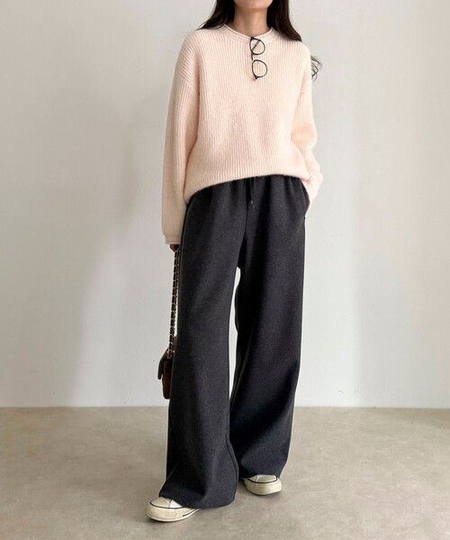 fredy emue（フレディエミュ）の「NEEDLE stretch イージーパンツ（その他パンツ・レディース・ベージュ/ブラック/チャコールグレー・36/38）」の11枚目の写真