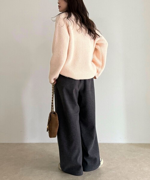 fredy emue（フレディエミュ）の「NEEDLE stretch イージーパンツ（その他パンツ・レディース・ベージュ/ブラック/チャコールグレー・36/38）」の12枚目の写真