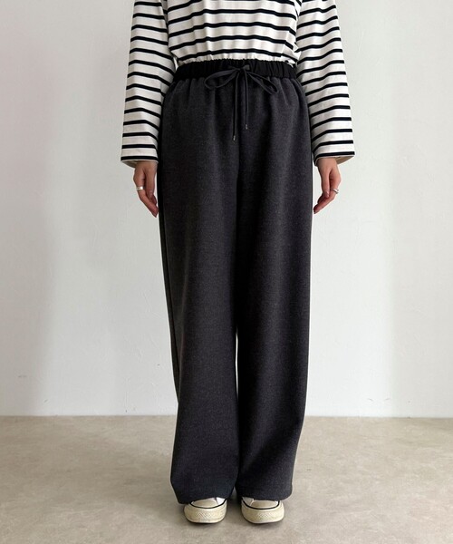 fredy emue（フレディエミュ）の「NEEDLE stretch イージーパンツ（その他パンツ・レディース・ベージュ/ブラック/チャコールグレー・36/38）」の19枚目の写真