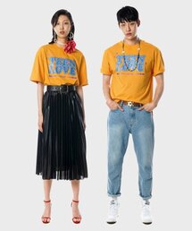 レトロティンラブオーバーサイズTシャツ[イエロー(ユニセックス)]_UTT-ST17