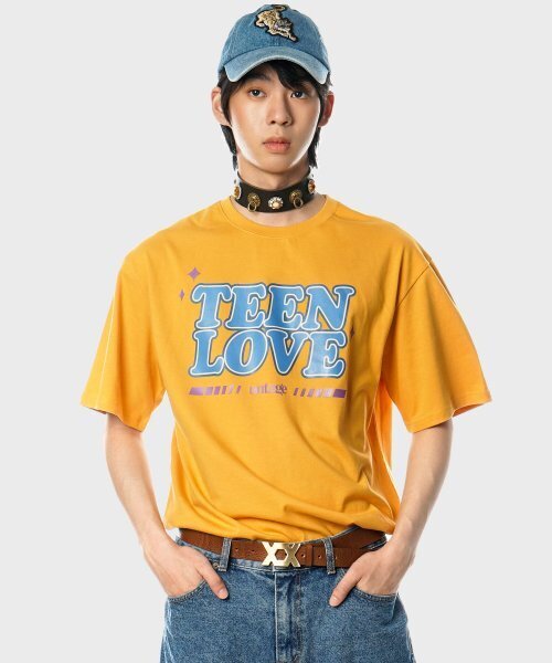 UNTAGE（アンテージ）の「レトロティンラブオーバーサイズTシャツ[イエロー(ユニセックス)]_UTT-ST17（Tシャツ/カットソー・メンズ・その他・FREE）」の3枚目の写真