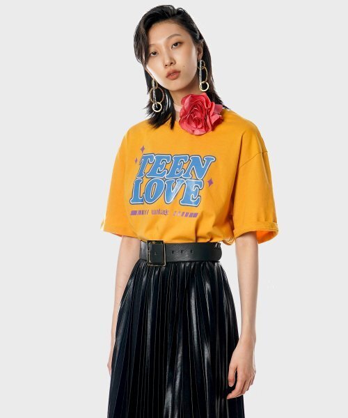 UNTAGE（アンテージ）の「レトロティンラブオーバーサイズTシャツ[イエロー(ユニセックス)]_UTT-ST17（Tシャツ/カットソー・メンズ・その他・FREE）」の4枚目の写真