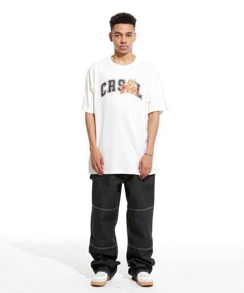 CREAM SODA LAB(クリームソーダラボ)の「マルチアーク半袖Tシャツアイボリーブラック(Tシャツ/カットソー・メンズ・その他・LARGE/MEDIUM/X-LARGE/XX-LARGE)」の2枚目の写真