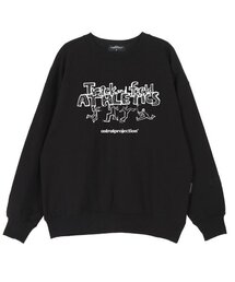 トラックアンドフィールド オーバーサイズドロップショルダースウェット_ブラック