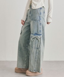 OLIVE des OLIVE | デニムカーゴワイドパンツ(カーゴパンツ)
