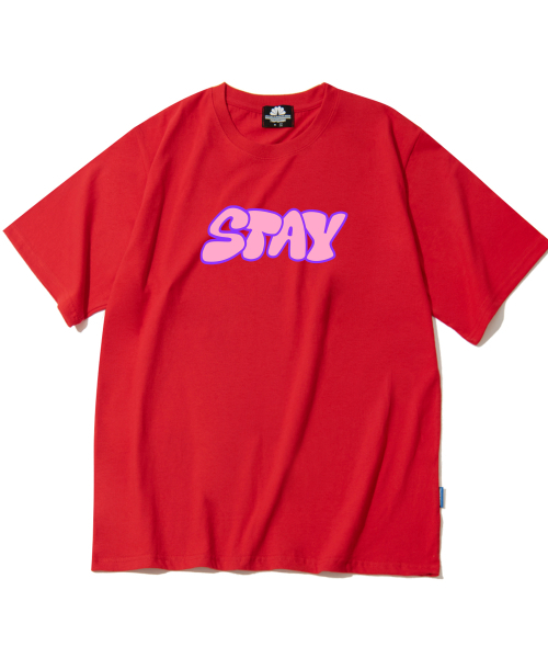 TRIPSHION(トリップション)の「ステイロゴTシャツ - レッド(Tシャツ/カットソー・メンズ・その他・MEDIUM/LARGE/X-LARGE)」の1枚目の写真
