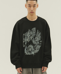 CAMEL WORK（キャメルワーク）の「バイクトラックスウェットシャツ(ブラック)（スウェット）」