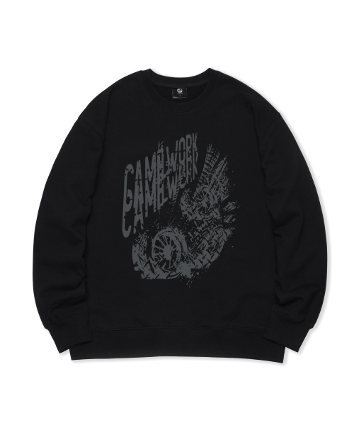 CAMEL WORK(キャメルワーク)の「バイクトラックスウェットシャツ(ブラック)(スウェット・メンズ・その他・X-LARGE/MEDIUM/LARGE)」の2枚目の写真