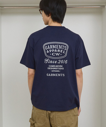 ベースボールレターハーフ袖Tシャツ(ネイビー)