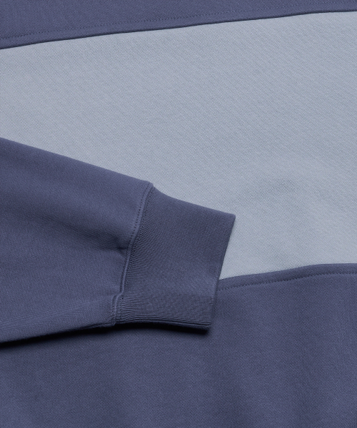 CAMEL WORK(キャメルワーク)の「NO.123 ブロッククルーネックスウェットシャツ(ブルー)(スウェット・メンズ・その他・MEDIUM/LARGE/X-LARGE)」の5枚目の写真