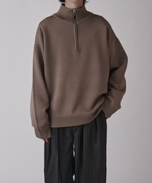 Lui's（ルイス）の「VISミラノリブハーフジップ（ニット/セーター）」