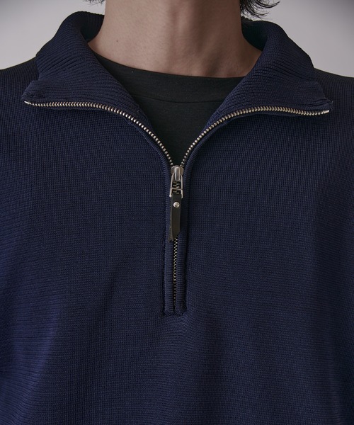 Lui's（ルイス）の「VISミラノリブハーフジップ（ニット/セーター・メンズ・モカ/ネイビー/ブラック・S/M）」の4枚目の写真