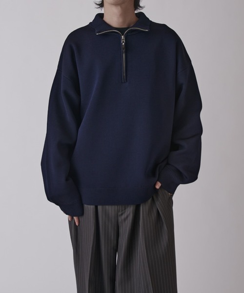Lui's(ルイス)の「VISミラノリブハーフジップ(ニット/セーター・メンズ・モカ/ネイビー/ブラック・S/M)」の22枚目の写真