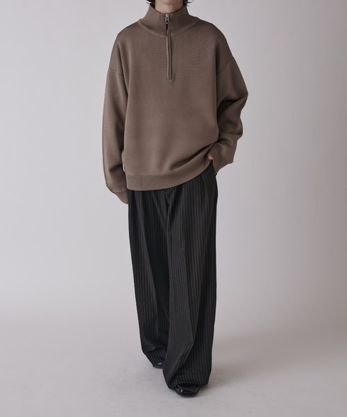 Lui's(ルイス)の「VISミラノリブハーフジップ(ニット/セーター・メンズ・モカ/ネイビー/ブラック・S/M)」の16枚目の写真