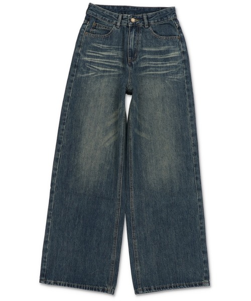 オクスン　ワイド　デニム　パンツ　サイズ2 オクスン ワイド デニム パンツ サイズ2 オクスン ワイド デニム