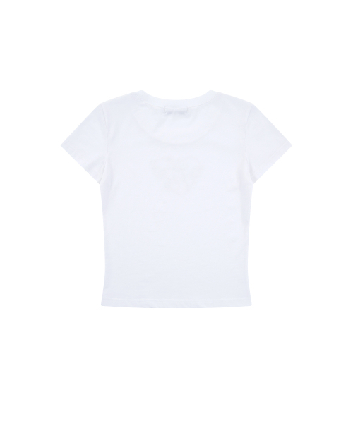 KASHIKO(カシコ)の「Flower Heart Baby Tee White(Tシャツ/カットソー・レディース・その他・SMALL/MEDIUM)」の2枚目の写真