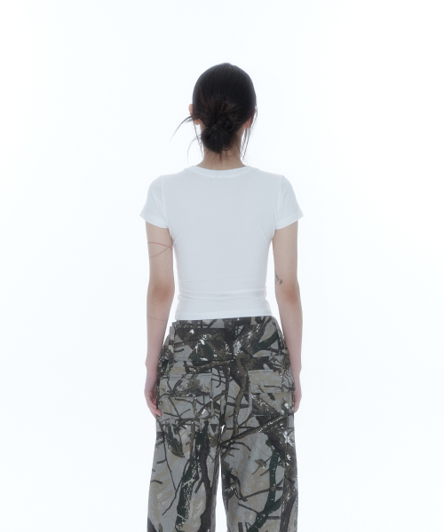 KASHIKO(カシコ)の「Flower Heart Baby Tee White(Tシャツ/カットソー・レディース・その他・SMALL/MEDIUM)」の5枚目の写真
