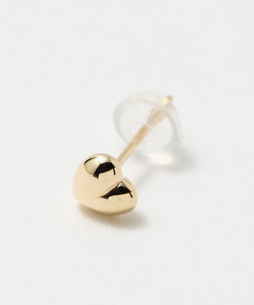 BEAUTY&YOUTH UNITED ARROWS(ビューティーアンドユースユナイテッドアローズ)の「K10 プク ハート ピアス(ピアス(両耳用)・レディース・ゴールド・FREE)」の2枚目の写真
