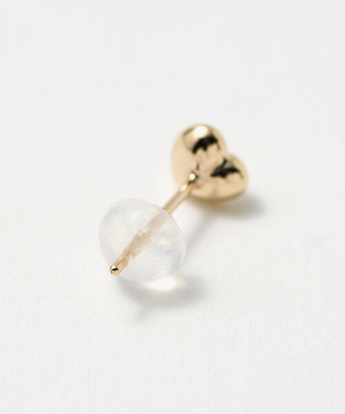 BEAUTY&YOUTH UNITED ARROWS(ビューティーアンドユースユナイテッドアローズ)の「K10 プク ハート ピアス(ピアス(両耳用)・レディース・ゴールド・FREE)」の4枚目の写真