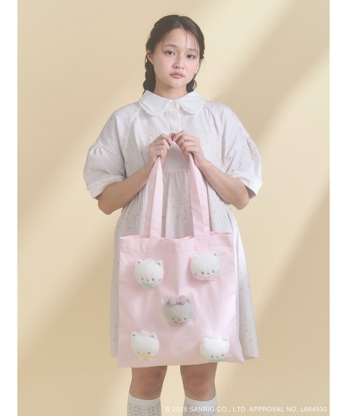 もこもこニャニィニュニェニョントート（トートバッグ）｜merry jenny