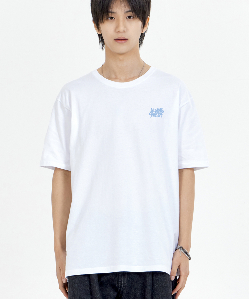 BY.L(バイエル)の「ペイントグラフィティロゴ半袖Tシャツホワイトスカイブルー(Tシャツ/カットソー・メンズ・その他・MEDIUM/LARGE/X-LARGE/XX-LARGE)」の2枚目の写真