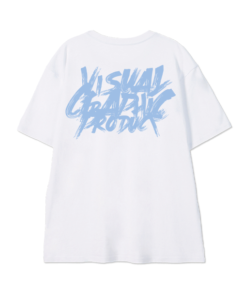 BY.L(バイエル)の「ペイントグラフィティロゴ半袖Tシャツホワイトスカイブルー(Tシャツ/カットソー・メンズ・その他・MEDIUM/LARGE/X-LARGE/XX-LARGE)」の3枚目の写真