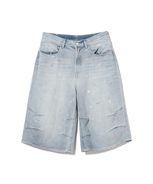 BEAMS(ビームス)の「クォーターレングス ペインターデニムパンツ 【ワイドストレートフィット】(その他パンツ・メンズ・ブラック/サックスブルー・L/M/S/XL)」の5枚目の写真