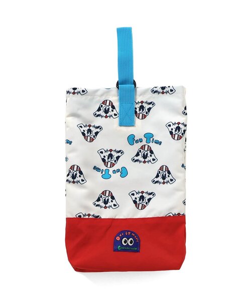 BREEZE（ブリーズ）の「one by more　シューズバッグ（エコバッグ/サブバッグ・キッズ・ピンク/グリーン/オフホワイト・FREE）」の2枚目の写真