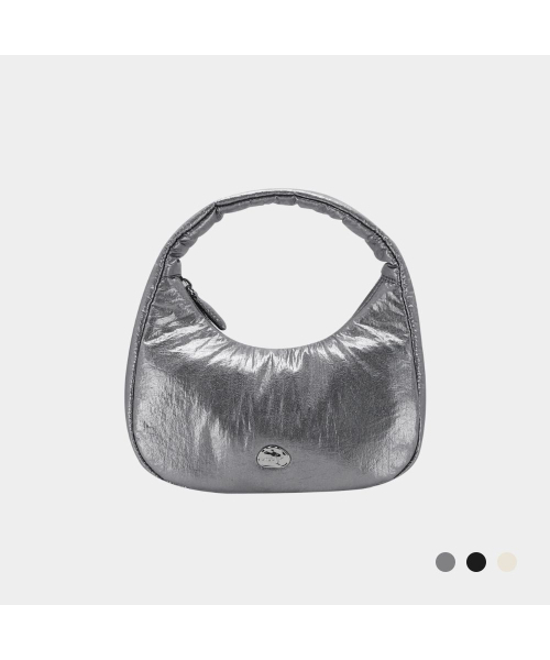 MARHEN.J(マルヘンジェイ)の「ペブル (PEBBLE) ミニバッグ(ショルダーバッグ・レディース・ブラック/シルバー/アイボリー・FREE)」の13枚目の写真