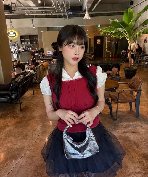 MARHEN.J(マルヘンジェイ)の「ペブル (PEBBLE) ミニバッグ(ショルダーバッグ・レディース・ブラック/シルバー/アイボリー・FREE)」の7枚目の写真